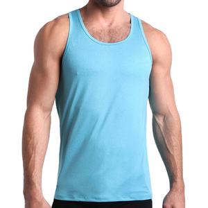 Camiseta sin mangas de entrenamiento con cuello redondo personalizada para hombre, ropa deportiva de punto de talla grande, camiseta sin mangas muscular para hombre, ropa deportiva - Product Image 2