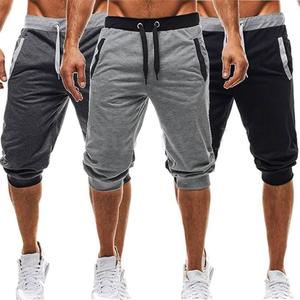 Short Cargo trois-quarts décontracté pour hommes de haute qualité 100% coton motif solide taille moyenne conception personnalisée bouton Offre Spéciale achat en vrac - Product Image 4