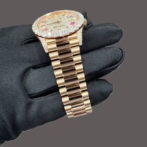 นาฬิกาข้อมือแฟชั่นฮิปฮอปสุดหรูสำหรับผู้ชาย สแตนเลสสตีล ประดับเพชรโมอิสซาไนต์ VVS ระบบอัตโนมัติ Miyota ของขวัญสุดพิเศษ ลดราคาพิเศษ - Product Image 2