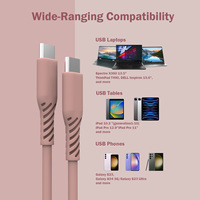 Hecho en Taiwán, sin aranceles, 1M, cable Usb C de silicona suave, compatible con personalización de diferentes longitudes para iPhone 15, 16