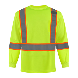 เสื้อกั๊กนิรภัยสะท้อนแสงสำหรับใช้ในอุตสาหกรรมเสื้อแจ็กเก็ตทำงาน LED สะท้อนแสงโลโก้ตามสั่ง - Product Image 1