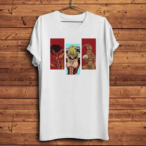 Camiseta de Anime Titans Attack, 100% Algodón Jersey, Teñida con Hilo de Algodón, Diseño Único, 300 Gramos, Impresión Serigráfica - Product Image 6