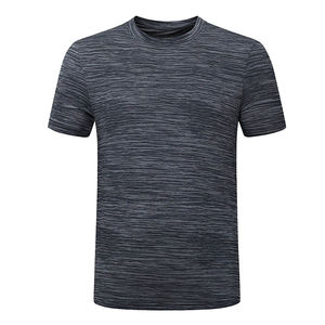 Camiseta sencilla y personalizada para hombre, cómoda impresión en blanco, Logo, ajuste Regular, seda/lona de algodón, transpirable, respetuoso con el medio ambiente, gimnasio sólido - Product Image 4