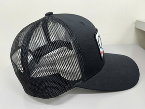 Casquettes de baseball en maille de haute qualité avec logo brodé personnalisé, visière incurvée, 5 panneaux, en polyester/coton - Product Image 3