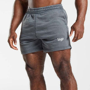 2025 été personnalisé haute qualité Gym coton lavage à l'acide Shorts d'été pour hommes Vintage sueur course hommes Jogging Shorts à vendre - Product Image 2