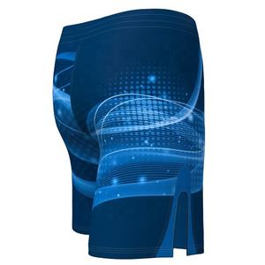 Pantalones cortos de MMA hechos a medida, material de alta calidad, ropa de artes marciales transpirable con estilo informal y logotipo en la cintura a la venta. - Product Image 3