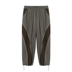 Veste coupe-vent unisexe vintage multi-panneaux en nylon et polyester, style streetwear ample, grande taille, personnalisable et écologique - Product Image 4