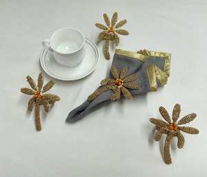 Anillos de Servilleta Modernos y Ecológicos de Múltiples Materiales, Decoración de Mesa - Product Image 5