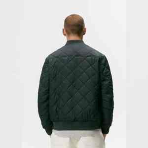 Blouson Bomber en Satin Personnalisé pour Homme, Couleur Unie, Fermeture Éclair, Mode Printemps, Streetwear - Product Image 3