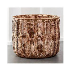 2025 Stylish Look Rattan Bamboo <b>Basket</b> <b>With</b> <b>Lid</b> Premium Quality Home Decorative Storage <b>Basket</b> for Multipurpose Use - Product Image 4