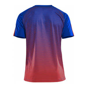 Maillot de football sublimé pour hommes, design dégradé, manches courtes, respirant, haut athlétique, imprimé personnalisé, vêtements de performance 100% - Product Image 2