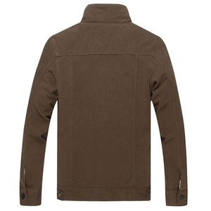 Chaqueta vaquera para hombre, color sólido personalizado, para exteriores, de peso pesado, transpirable, de Color sólido, chaqueta de estilo informal de secado rápido para hombre - Product Image 2