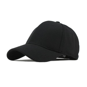 Gorras de béisbol deportivas transpirables ligeras de alta calidad 2025, fabricación de Pakistán, gorra de tela de Color negro clásico - Product Image 1