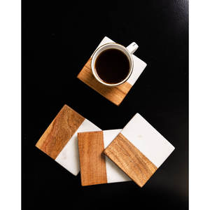 <b>Round</b> Natural <b>Wood</b> and Gold Decorative <b>Mirror</b> with Metal Iron Frame Luxury Home Decor - Product Image 4