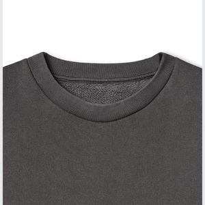 Sweat-shirt surdimensionné à col ras du cou personnalisé en polaire éponge française vierge OEM 100% coton sweat-shirt à épaules tombantes pour hommes de luxe - Product Image 3