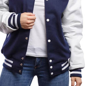 Chaquetas universitarias de lana personalizadas de alta calidad para mujer a la venta/nuevas chaquetas universitarias informales Vintage de béisbol personalizadas OEM para mujer - Product Image 5