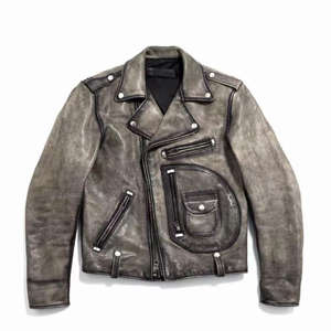 New Arrival Unisex PU Leather Motorcycle Jacket OEM Wholesale Oversized Autumn Breathable Waterproof Front Logo - Product Image 1
