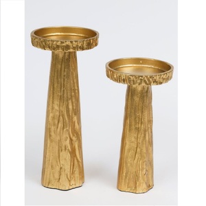 Bougeoir décoratif en métal finition antique bougeoir pour l'éclairage et la décoration de la maison ensemble bougeoir élégant - Product Image 5