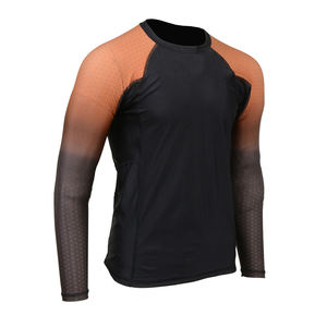 Custom Men's Knitted Ultra Soft Long Sleeve Lightweight Quick Dry <b>Swim</b> Sublimation Rash Guard <b>Shirts</b> For Men's - Product Image 3