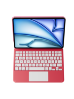 Étui Clavier Magnétique en Alliage d'Aluminium et Cuir PU Personnalisable avec Pavé Tactile pour iPad (A16) 11" (2025)