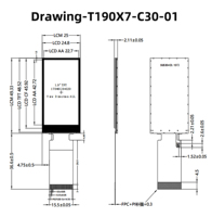 1,9 Zoll TFT-LCD-Displaymodul IPS Großer Betrachtungswinkel RGB SPI 30 PIN ST7789 262k Farben Mikro-Bildschirm