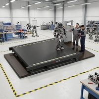 Plateforme de validation des performances dynamiques et de la locomotion des robots humanoïdes quadrupèdes à grande vitesse, avec tapis de course pour tests robotiques à grande échelle