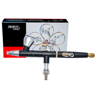 Kit Aérographe Professionnel pour Barbiers, Pistolet Aérographe 0.2 0.3 mm pour Coiffure, Maquillage et Ongles