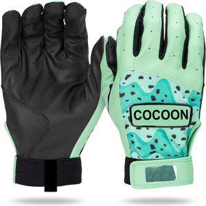 Guantes de Bateo de Béisbol de Cuero Vacuno Original, Ecológicos, Personalizables, al por Mayor, de Fábrica, a Bajo Precio, con Correa Ajustable - Product Image 6