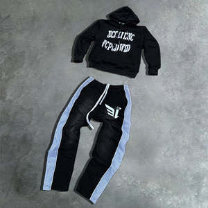 ชุดวอร์มใส่วิ่งแบบลำลองสำหรับผู้ชายชุดวอร์มแบบเย็บปะติดโลโก้ออกแบบได้ตามต้องการ - Product Image 4