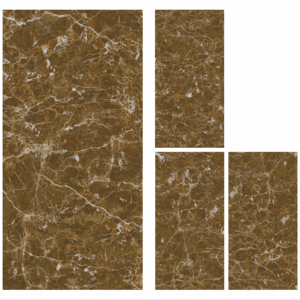 CARREAUX EN PORCELAINE ÉGLAISÉS À Finition Brillante EMPRA MARRON - Product Image 1