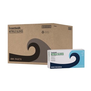 Boardwalk 4.4 Mil Disposable Powder-Free Nitrile Gloves Small Black General-Purpose Safety Gloves 1000/Carton - Product Image 4