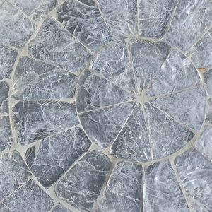 Plateau de service rond écologique du Vietnam Plateau en rotin tissé à la main pour les collations, plateau de luxe pour table basse en nacre - Product Image 6