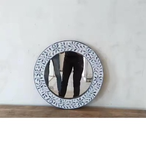 Luxury MOP Decorative Mirror <b>Frame</b> with Unique Agate Accents Magnesia Crafts - Product Image 5