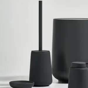 Brosse de toilette élégante avec support de forme ronde différente élégante pour la maison hôtel salle de bain nettoyage utilisation en gros - Product Image 3