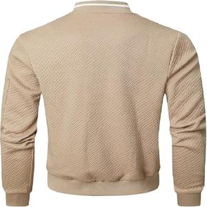 Latest Design Men's Casual Bomber <b>Jacket</b> Custom <b>Lightweight</b> Flight Design for Winter Loose Fit 2025 - Product Image 4