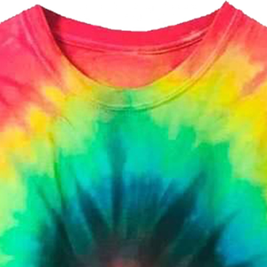 Calidad Premium Top trending unisex de gran tamaño cuello redondo hip hop multicolor Arco Iris tie Dye personalizado impreso hombres camisetas de verano - Product Image 2