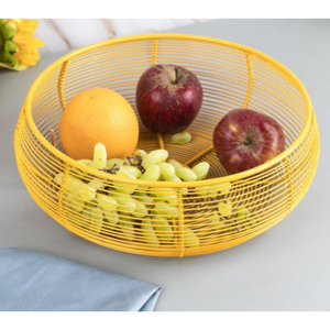 Corbeille à fruits créative en métal avec porte-banane Corbeille à fruits pour ustensiles de cuisine au design moderne par les fournisseurs de Royal Home Collection - Product Image 6