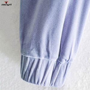 Nueva tendencia Mujeres Impreso de punto Crop Hoodies Elegante Drop-Shoulder Colores sólidos Venta de alta calidad - Product Image 5