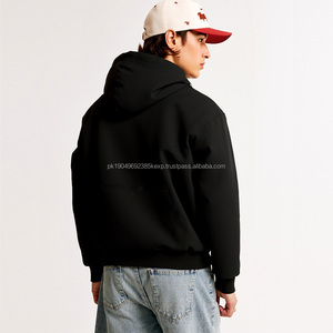 High Quality 100% Cotton Men's Plus-Size Hoodie Dark Gray High-End Top with Customizable Logo Fast Shipping Loose Fit - Product Image 5