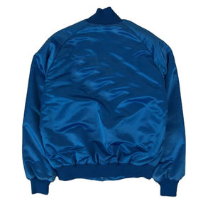 OEM Custom Logo Unisex Sporty Satin Flight Jacket Men's Lightweight Waterproof Windproof Reversible Varsity Jacket with Pockets - Product Image 2