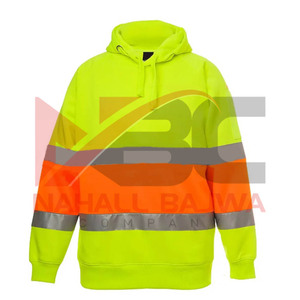 Sudaderas DE SEGURIDAD reflectantes de alta visibilidad con capucha Logotipo personalizable Parche de ropa de trabajo de PVC para seguridad de construcción de carreteras de tráfico - Product Image 6