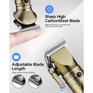 Tondeuses à cheveux sans fil professionnelles pour hommes, kit de coupe de cheveux avec source d'alimentation USB, ensemble de tondeuses à barbe pour hommes - Product Image 4