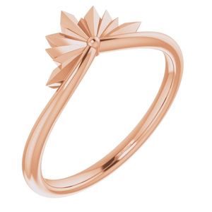 Anillo Stuller Trendy Vintage 52004:103P 14KR con Estrella, Chapado en Oro de 18K, Incrustaciones de Titanio y Latón, Resistente al Deslustre, Impermeable, Regalo Perfecto - Product Image 1