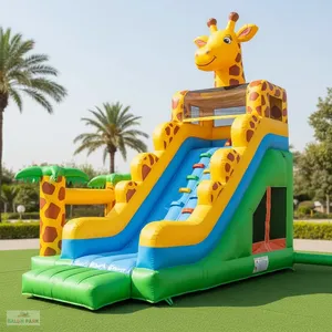 Tobogán Inflable Gigante de Jirafa para Parque de Diversiones - Product Image 2