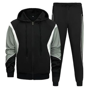 ชุดวอร์มมีฮู้ดสำหรับผู้ชายชุดวอร์มกีฬาลำลองแขนยาว - Product Image 2