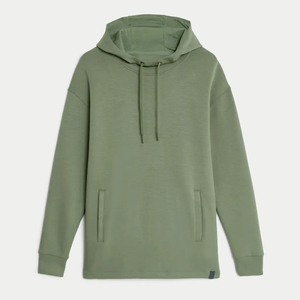 Sudadera con capucha y dobladillo crudo con estampado de soplo 3D personalizado del fabricante y Conjunto de sudadera con capucha con lavado ácido Jogger pantalones de chándal acampanados - Product Image 4