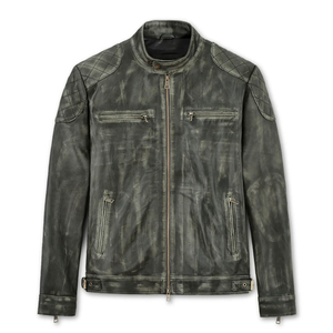 แจ็กเก็ตหนังสำหรับผู้ชายเสื้อแจ็คเก็ตหนังฤดูหนาวแบบมืออาชีพ - Product Image 1