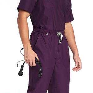 Conjuntos de Jogger de alta calidad para mujer, uniforme tejido 100% de algodón Spandex, conjuntos de uniformes médicos de moda para enfermera - Product Image 6