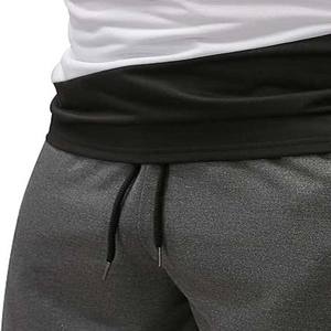 Camisetas de color de bloque y conjuntos cortos Ropa de hombre Tallas grandes Algodón de calidad superior Transpirable High Street Dos piezas Hombres Twin Set - Product Image 3