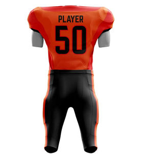 Nouveaux maillots de football sublimés de haute qualité Conception personnalisée complète Chemises de haute qualité Uniformes de football américain en maille vierge - Product Image 3